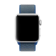 Sport Loop Armband - Dunkelblau mit gr&uuml;n - Geeignet f&uuml;r Apple Watch 38mm / 40mm / 41mm / 42mm