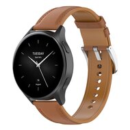 Luxuri&ouml;ses Lederarmband - Hellbraun - Xiaomi Watch 2 / Xiaomi Watch S1 / S2 / S3 / S4 / Mi Watch
