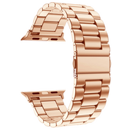 Stahlgliederarmband - Ros&eacute;gold - Geeignet f&uuml;r Apple Watch 44mm / 45mm / 46mm / 49mm