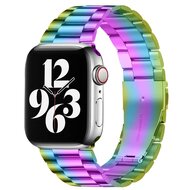 Stahlgliederarmband - Mehrfarbig - Passend f&uuml;r Apple Watch 44mm / 45mm / 46mm / 49mm