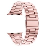 Stahlgliederarmband - Rose pink - Passend f&uuml;r Apple Watch 44mm / 45mm / 46mm / 49mm