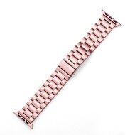 Stahlgliederarmband - Rose pink - Passend f&uuml;r Apple Watch 44mm / 45mm / 46mm / 49mm