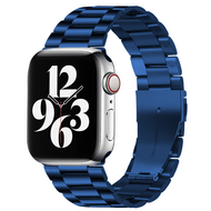 Stahlgliederarmband - Dunkelblau - Passend f&uuml;r Apple Watch 44mm / 45mm / 46mm / 49mm