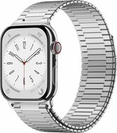 Magnetisches Stahlband - Sehr starker Magnet - Silber - Geeignet f&uuml;r Apple Watch 44mm / 45mm / 46mm / 49mm