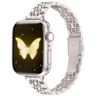 Edelstahl Slim Fit Armband - Starlight - Geeignet f&uuml;r Apple Watch 44mm / 45mm / 46mm / 49mm