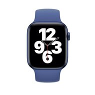 Solo Loop Link series Armband - Gr&ouml;&szlig;e: M - Dunkelblau- Geeignet f&uuml;r Apple Watch 38mm / 40mm / 41mm / 42mm