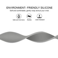 Solo Loop Link series Armband - Gr&ouml;&szlig;e: S - Grau - Geeignet f&uuml;r Apple Watch 44mm / 45mm / 46mm / 49mm