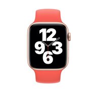 Solo Loop Link series Armband - Gr&ouml;&szlig;e: S - Korallenrot - Geeignet f&uuml;r Apple Watch 44mm / 45mm / 46mm / 49mm