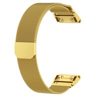Milanaise Armband - Gold - Large - Garmin Fenix 7X / 6X / 5X