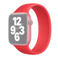 Solo Loop Link series Armband - Gr&ouml;&szlig;e: L - Rot - Geeignet f&uuml;r Apple Watch 38mm / 40mm / 41mm / 42mm