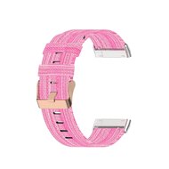 Fitbit Versa 3 &amp; Sense 1 - Canvas Armband - Rosa