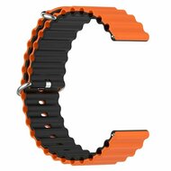 Garmin Forerunner 55 / 245 / 645 - Ocean Style Armband - Orange / schwarz