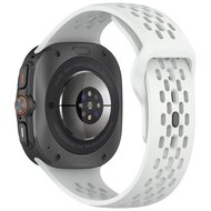 Silikon-Sportband Holes Style - Wei&szlig; - Samsung Galaxy Watch Ultra 47mm