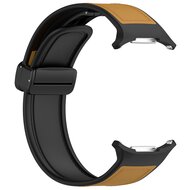 Hybrid Leder + Silikonband - Hellbraun - Samsung Galaxy Watch Ultra 47mm