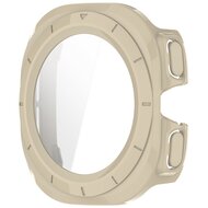 Hartschalenetui mit Displayschutzfolie (wasserdicht) - Beige - Samsung Galaxy Watch Ultra 47mm