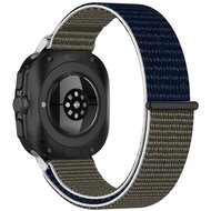 Nylon Sport Looparmband - Gr&uuml;n / Dunkelblau - Samsung Galaxy Watch Ultra 47mm