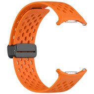 D-Buckle Silikon-Sportband - Orange - Samsung Galaxy Watch Ultra 47mm