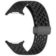 D-Buckle Silikon-Sportband - Schwarz - Samsung Galaxy Watch Ultra 47mm