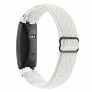 FitBit Inspire 2 &amp; Ace 3 Elastisches Solo-Schleifen-Nylonband - Wei&szlig;