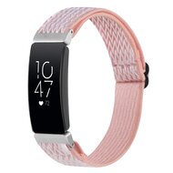 FitBit Inspire 2 &amp; Ace 3 Elastisches Solo-Schleifen-Nylonband - Rosa