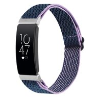 FitBit Inspire 2 &amp; Ace 3 Elastisches Solo-Schleifen-Nylonband - Dunkelblau mit Lila