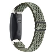 FitBit Inspire 2 &amp; Ace 3 Elastisches Solo-Schleifen-Nylonband - Dunkelgr&uuml;n