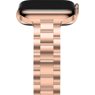 Slim Fit Gliederarmband aus Stahl - Ros&eacute;gold - Geeignet f&uuml;r Apple Watch 38mm / 40mm / 41mm / 42mm