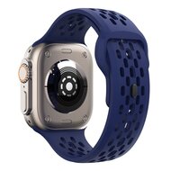 Ultimate Sport Edition Armband - Dunkelblau - Geeignet f&uuml;r Apple Watch 44mm / 45mm / 46mm / 49mm