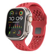 Ultimate Sport Edition Armband - Rot - Geeignet f&uuml;r Apple Watch 44mm / 45mm / 46mm / 49mm
