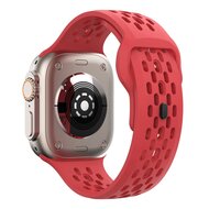 Ultimate Sport Edition Armband - Rot - Geeignet f&uuml;r Apple Watch 44mm / 45mm / 46mm / 49mm