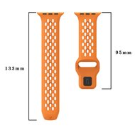 Ultimate Sport Edition Armband - Rot - Geeignet f&uuml;r Apple Watch 44mm / 45mm / 46mm / 49mm