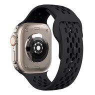 Ultimate Sport Edition Armband - Schwarz - Geeignet f&uuml;r Apple Watch 44mm / 45mm / 46mm / 49mm