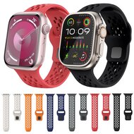 Ultimate Sport Edition Armband - Schwarz - Geeignet f&uuml;r Apple Watch 44mm / 45mm / 46mm / 49mm