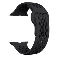 Ultimate Sport Edition Armband - Schwarz - Geeignet f&uuml;r Apple Watch 44mm / 45mm / 46mm / 49mm