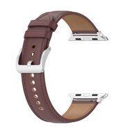 Luxuri&ouml;ses Lederarmband - Dunkelbraun - Geeignet f&uuml;r Apple Watch 44mm / 45mm / 46mm / 49mm