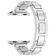 Schlankes Edelstahlband mit Schnellverschluss (small) - Silber - Geeignet f&uuml;r Apple Watch 44mm / 45mm / 46mm / 49mm