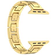 Schlankes Edelstahlband mit Schnellverschluss (small) - Gold - Geeignet f&uuml;r Apple Watch 44mm / 45mm / 46mm / 49mm