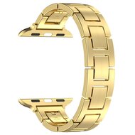 Schlankes Edelstahlband mit Schnellverschluss (small) - Gold - Geeignet f&uuml;r Apple Watch 44mm / 45mm / 46mm / 49mm