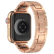 Schlankes Edelstahlband mit Schnellverschluss (small) - Ros&eacute;gold - Geeignet f&uuml;r Apple Watch 38mm / 40mm / 41mm / 42mm