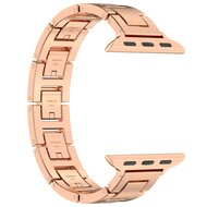 Schlankes Edelstahlband mit Schnellverschluss (small) - Ros&eacute;gold - Geeignet f&uuml;r Apple Watch 38mm / 40mm / 41mm / 42mm