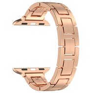 Schlankes Edelstahlband mit Schnellverschluss (small) - Ros&eacute;gold - Geeignet f&uuml;r Apple Watch 38mm / 40mm / 41mm / 42mm