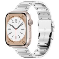 Titan H-Typ Gliederarmband - Silber - Geeignet f&uuml;r Apple Watch 38mm / 40mm / 41mm / 42mm
