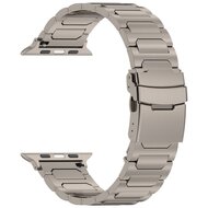 Titan H-Typ Gliederarmband - Farbe Titan - Geeignet f&uuml;r Apple Watch 38mm / 40mm / 41mm / 42mm