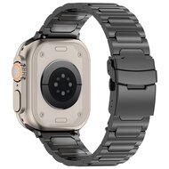 Titan H-Typ Gliederarmband - Schwarz - Geeignet f&uuml;r Apple Watch 44mm / 45mm / 46mm / 49mm