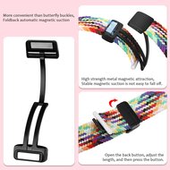 Geflochtenes Armband mit D-Schlie&szlig;e - Multicolor dunkel - Samsung Galaxy Watch Ultra 47mm