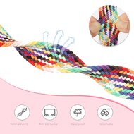 Geflochtenes Armband mit D-Schlie&szlig;e - Multicolor dunkel - Samsung Galaxy Watch Ultra 47mm