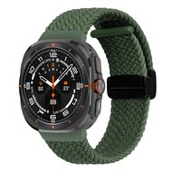 Geflochtenes Armband mit D-Schlie&szlig;e - Gr&uuml;n - Samsung Galaxy Watch Ultra 47mm