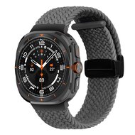 Geflochtenes Armband mit D-Schlie&szlig;e - Grau - Samsung Galaxy Watch Ultra 47mm