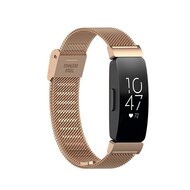 Fitbit Inspire 3 - Milanaise-Band mit Schnallenverschluss - Ros&eacute;gold