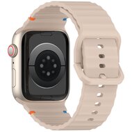 Wave Sportband - Cappuccino - Geeignet f&uuml;r Apple Watch 38mm / 40mm / 41mm / 42mm